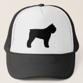Bouvier des Flandres Silhouette Trucker Pet (Voorkant)