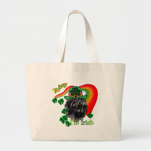 Bouvier des Flandres St Patricks Grote Tote Bag (Voorkant)