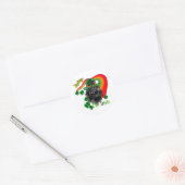 Bouvier des Flandres St Patricks Ronde Sticker (Envelop)