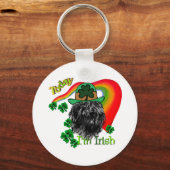 Bouvier des Flandres St Patricks Sleutelhanger (Voorkant)