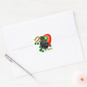 Bouvier des Flandres St Patricks Vierkante Sticker (Envelop)