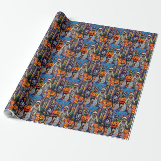 Bouvier des Flandres Trick-or-Treating Halloween Cadeaupapier