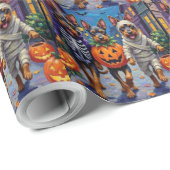 Bouvier des Flandres Trick-or-Treating Halloween Cadeaupapier (Rol Hoek)