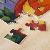 Bouvier des Flandres Trick-or-Treating Halloween Legpuzzel (Zijkant)