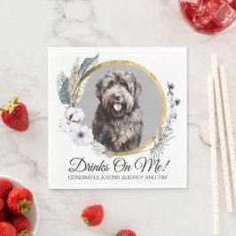Bouvier des Flandres Trouwservetten Met Foto Servet