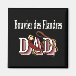 Bouvier des Flandres vader Magnet