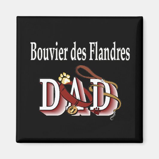 Bouvier des Flandres vader Magnet (Voorkant)