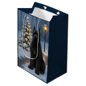 Bouvier des Flandres Vakantie  Medium Cadeauzakje (Voorkant Gekanteld)