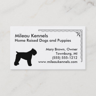 Bouvier des Flandres Visitekaartje