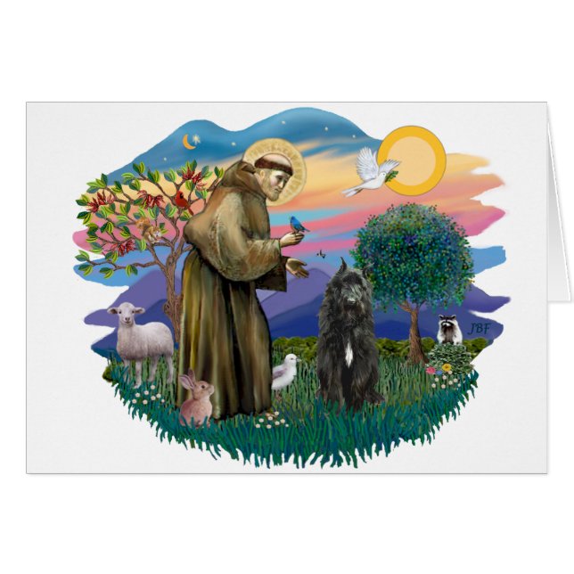 Bouvier des Flandres (zwart) (Voorkant Horizontaal)