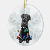 Bouvier des vanders Dog kerstversiering Keramisch Ornament (Links)