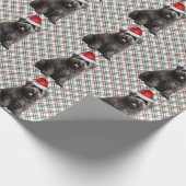Bouvier Flandres Dog Funny Holiday met kerstmis Cadeaupapier (Hoek)