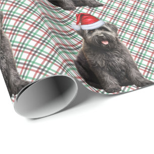 Bouvier Flandres Dog Funny Holiday met kerstmis Cadeaupapier
