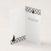 Bouvier Kersthond met Holiday Pset Kaart (Binnen)