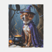 Bouviers des Flandres grillige Halloween schilderi Fleece Deken (Voorkant)