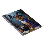 Bouviers des Flandres grillige Halloween schilderi Notitieboek (Rechterzijde)