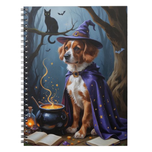 Bouviers des Flandres grillige Halloween schilderi Notitieboek (Voorkant)