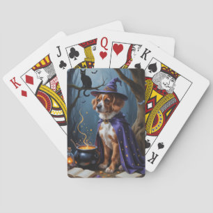 Bouviers des Flandres grillige Halloween schilderi Pokerkaarten