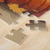 Bouviers des Flandres herfstbladeren Thanksgiving Legpuzzel (Zijkant)