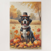 Bouviers des Flandres herfstbladeren Thanksgiving Legpuzzel (Verticaal)