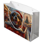 Bouviers des Flandres-hond achtbaan Kerstmis Groot Cadeauzakje (Achterkant Gekanteld)