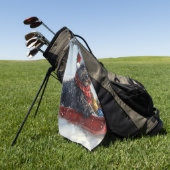 Bouviers des Flandres Hond in Sledge Kerstmis Golfhanddoek (Groen)