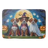 Bouviers des Flandres Honden Pompoen Halloween Gra Badmat (Voorkant)