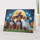Bouviers des Flandres Honden Pompoen Halloween Gra Kaart (Voorkant)