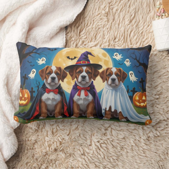 Bouviers des Flandres Honden Pompoen Halloween Gra Kussen (Deken)