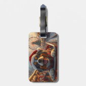 Bouviers des Flandres Hondenroller Onderzetter Ker Bagagelabel (Achterkant verticaal)