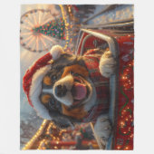 Bouviers des Flandres Hondenroller Onderzetter Ker Fleece Deken (Voorkant)