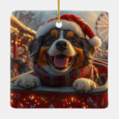 Bouviers des Flandres Hondenroller Onderzetter Ker Keramisch Ornament (Achterkant)