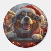 Bouviers des Flandres Hondenroller Onderzetter Ker Magneet (Voorkant)