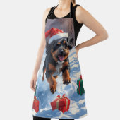 Bouviers des Flandres Kerst Feestelijke Sneeuwscèn Schort (Insitu)