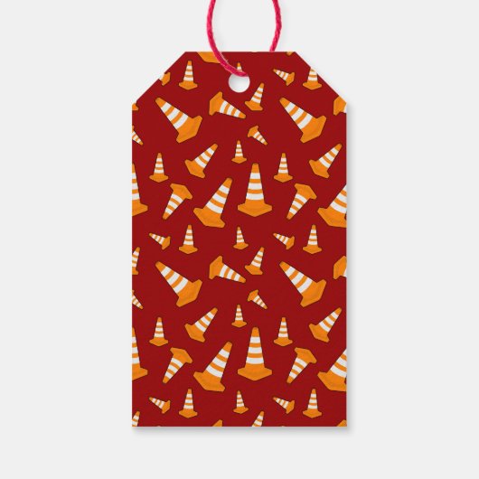 Bouw 1e verjaardag feest cadeaulabel (Achterkant)