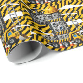 Bouw 1e verjaardag feest cadeaupapier (Rol Hoek)