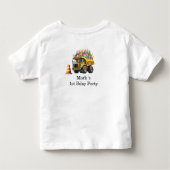 Bouw 1e verjaardag feest kinder shirts (Achterkant)