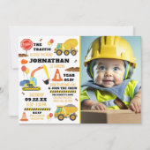 Bouw 1e verjaardag foto kaart (Voorkant)