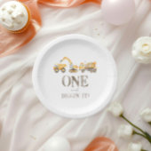 Bouw 1e verjaardagsfeest Borden Papieren Bordje
