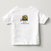 Bouw 1e Verjaardagsfeestje Kinder Shirts (Achterkant)