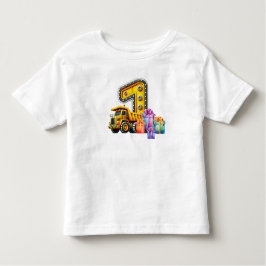 Bouw 1e verjaardagsfeestje kinder shirts
