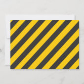 Bouw 2e verjaardag uitnodiging schoolbord (Achterkant)