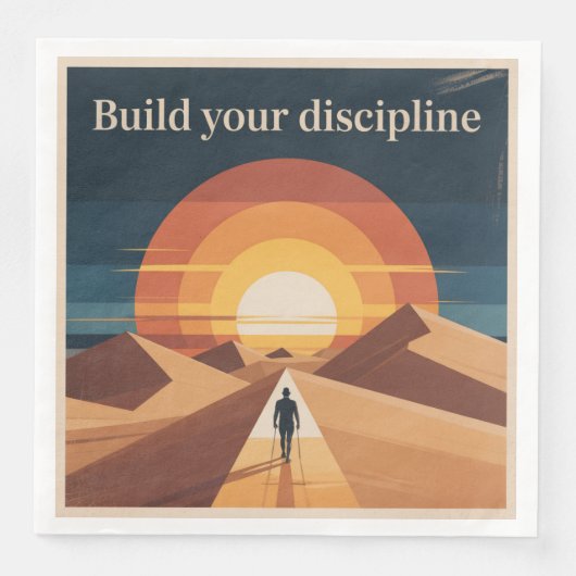 Bouw Aan Je Discipline Servet (Voorkant)