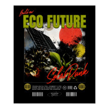 Bouw aan onze eco-toekomst – Solarpunk Zine Poster