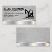 Bouw | Aarde-gradiënt | Dozer Visitekaartje (Voorkant / Achterkant)