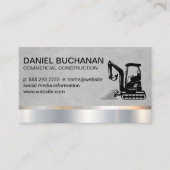 Bouw | Aarde-gradiënt | Dozer Visitekaartje (Voorkant)