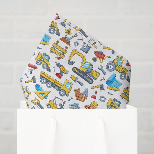Bouw afscheurbaar tissuepapier, bouwer kinderen tissuepapier (Cadeauzakje)