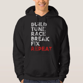 Bouw Afstem Race Breek Herstel Herhaal Geschenk Ma Hoodie