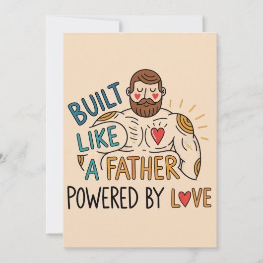 Bouw als een vader, aangedreven door liefde Vaderd Kaart (Voorkant)