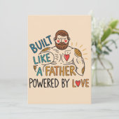 Bouw als een vader, aangedreven door liefde Vaderd Kaart (Staand voorkant)